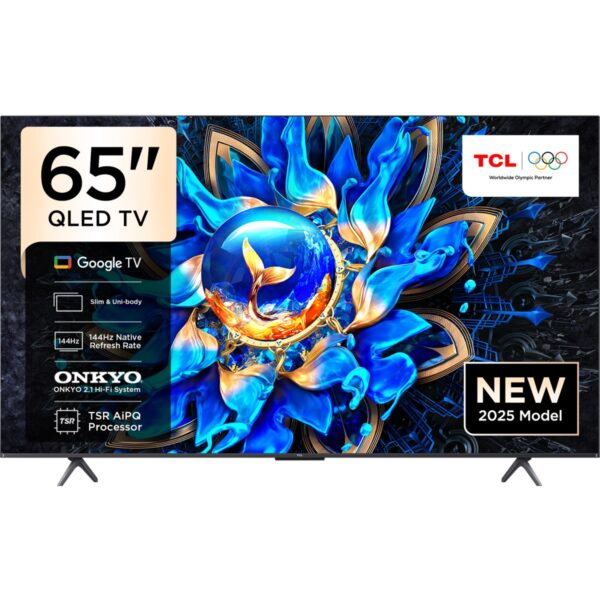 TCL 65T8C  65" 165 Ekran Uydu Alıcılı 4K Ultra HD QLED Google TV