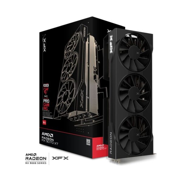 Xfx Swift Amd Radeon Rx 9070XT Triple Fan Gaming Edition With 16GB Gddr6 HDMI 3 Fan Ekran Kartı