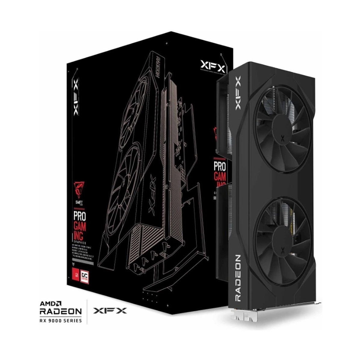 Xfx Swıft Rx 9060 Xt Oc 16GB Gddr6 128BIT Dual Fan DX12 Amd Ekran Kartı