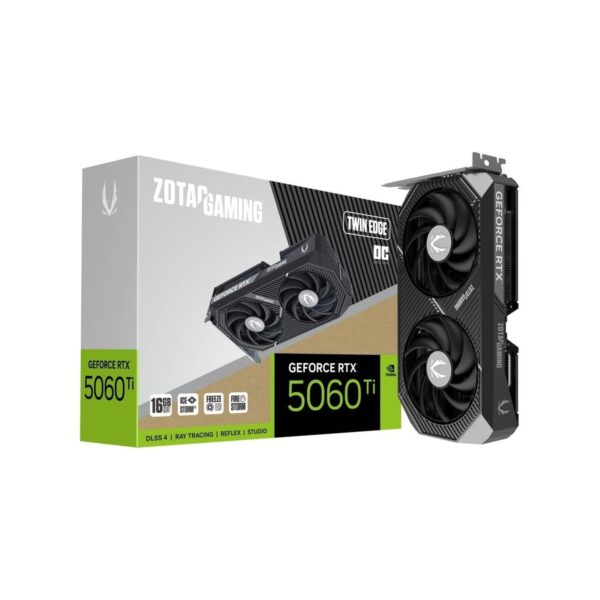 Zotac Geforce Rtx 5060 Tı Gamıng Twın Edge Oc 16GB Gddr7 128BIT Dlss 4 Ekran Kartı