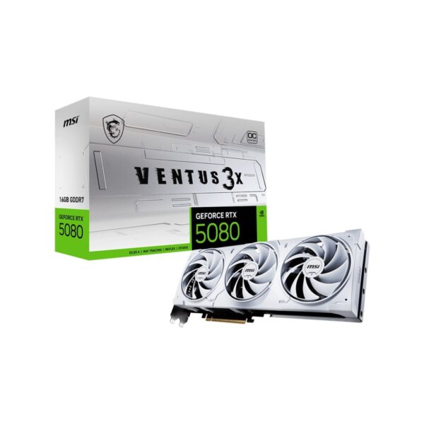 MSI Msı Geforce Rtx 5080 16GB Ventus 3x Oc Whıte Gddr7 256BIT DX12 Gaming (Oyuncu) Ekran Kartı