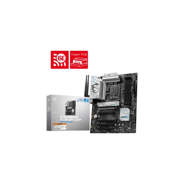MSI Msı B760 Gamıng Plus Wıfı  LGA1700 Ddr4 5333+(OC)MHZ Atx Anakart