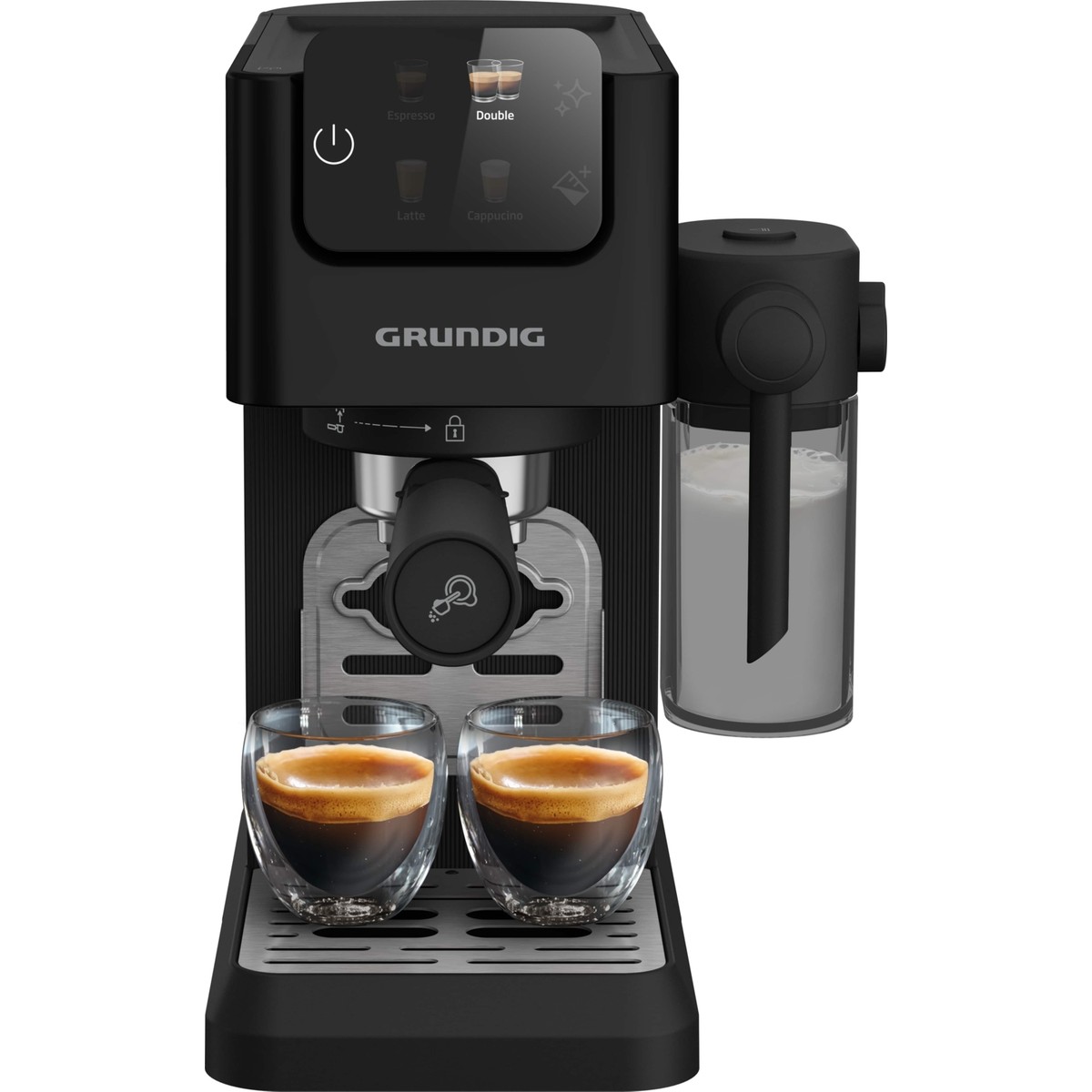 GRUNDIG KSM 6330 Espresso Makinesi 1628 W Caffè Latte İçecek Türü ile Güçlü Performans