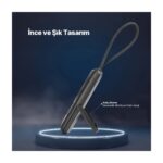 ttec ReCharger M LCD 10.000mAh MagSafe Uyumlu PD 20W USB-C Dahili Kablolu Stantlı Taşınabilir Hızlı Şarj Aleti/Powerbank 2BB230GR - Görsel 8