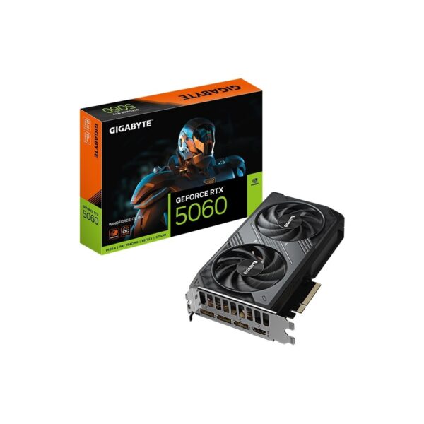 Gigabyte Gıgabyte Geforce Rtx 5060 Wındforce Oc 8g Gddr7 8gb 128BIT Dlss 4 GV-N5060WF2OC-8GD Nvıdıa Ekran Kartı