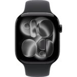 Apple Watch Series 11 Gps, 46 mm Simsiyah Alüminyum kasa ve Siyah Spor kordon - S/m - Görsel 2