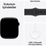 Apple Watch Series 11 Gps, 46 mm Simsiyah Alüminyum kasa ve Siyah Spor kordon - S/m - Görsel 8