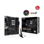ASUS TUF GAMING A620AM-PLUS WIFI AMD A620A AM5 DDR5 7600 2xDP HDMI Çift M2 USB3.2 AX WiFi + BT AURA RGB 2.5Gbit LAN mATX