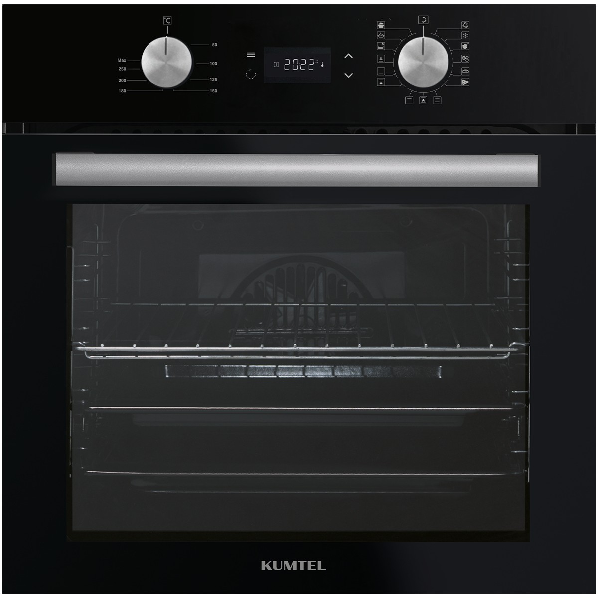 Kumtel Digital Plus Siyah Ankastre Fırın 55 lt Hacim 15 Program A Enerji Sınıfı ile Çok Fonksiyonlu
