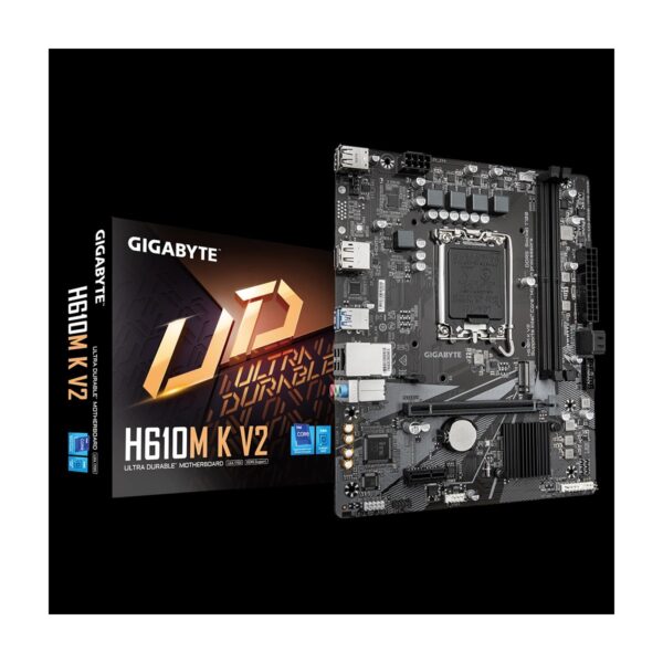 Gigabyte Gıgabyte H610M K V2, Rev.1.0, 2xddr5, M.2, Dp, Hdmı, 12-13.nesil, LGA1700 Soket, Anakart