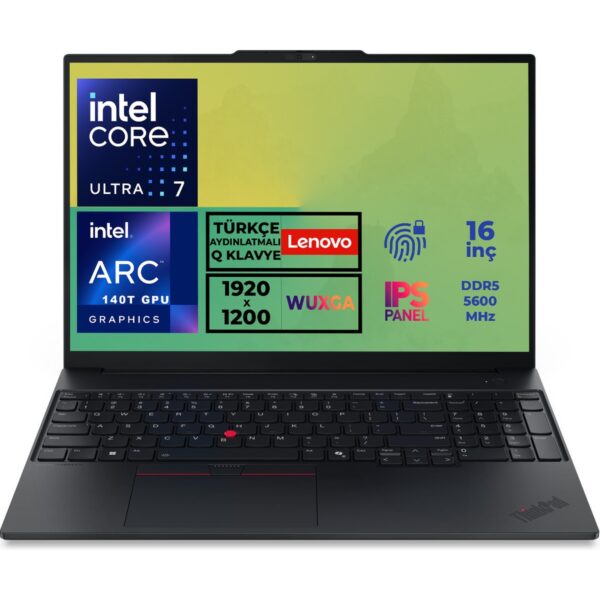 Lenovo Thinkpad E16 G3 Ultra 7 255H 32GB 2tb SSD 16" Wuxga Windows 11 Pro Notebook 21SR006RTX 027