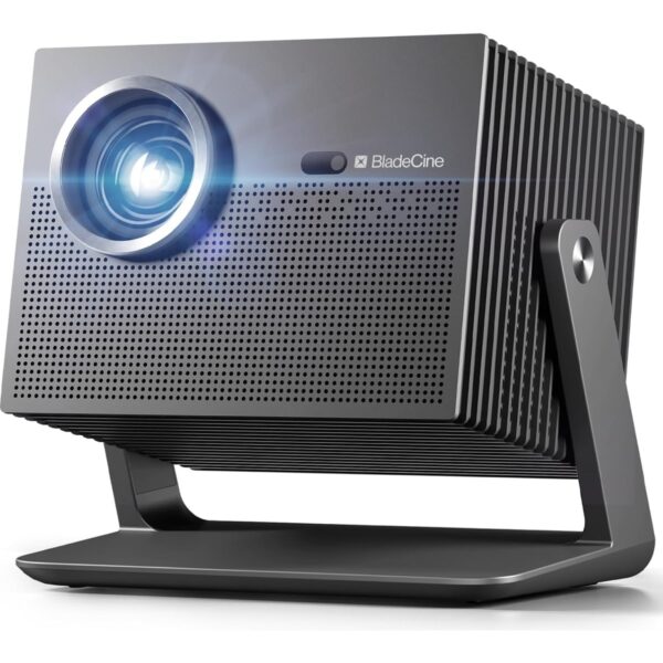 BladeCine Cube 600 - 600 Isolümen, 2xhdmı, Ethernet&wi-Fi&bluetooth, Dahili Extra Basslı 20W Dolby Audio Hoparlör, 360° Ayarlanabilir Gimbal Stand, Otomatik Fokus,düzeltme,hizalama Max. 200" Siyah Projeksiyon