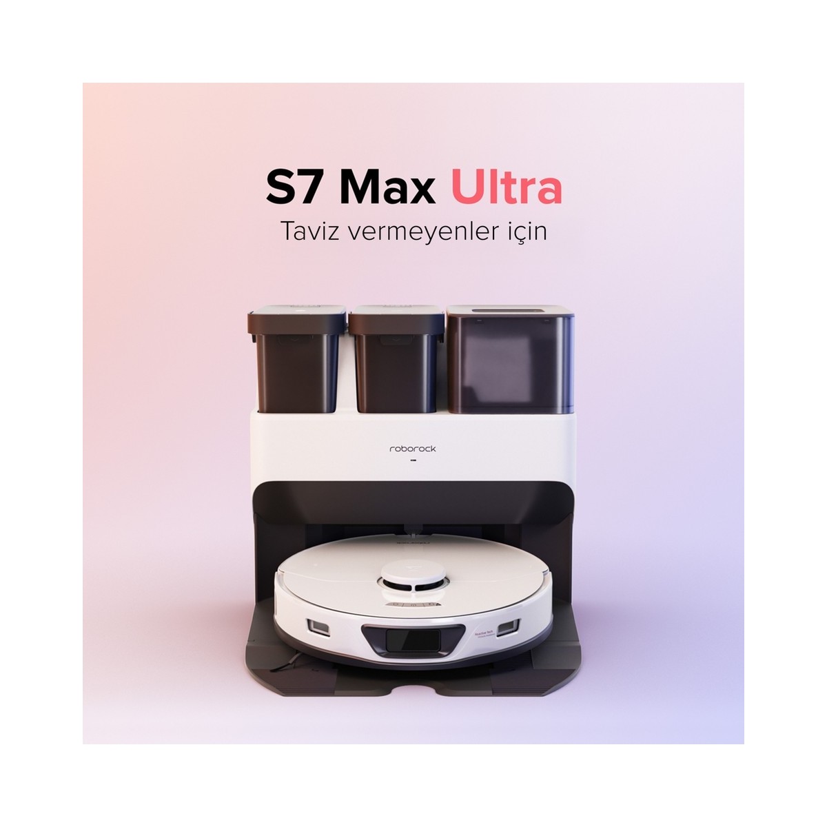 Roborock S7 Max Ultra Beyaz Akıllı Robot Süpürge(Ithalatçı Garantili)