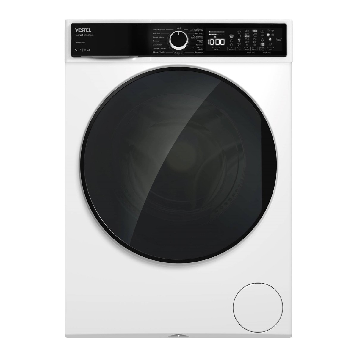Vestel Cmı 128442 Wıfı 12 kg 1400 Devir Enerji Sınıfı A Çamaşır Makinesi Beyaz Renk