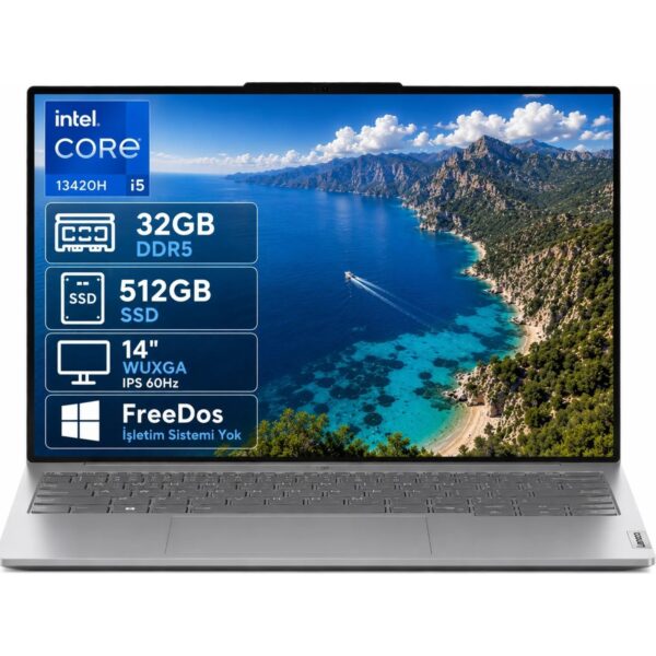 Lenovo Thinkbook 14 21SG00L8TX-03 I5-13420H 32GB Ddr5 512GB SSD Wuxga 14" IPS 60Hz Freedos