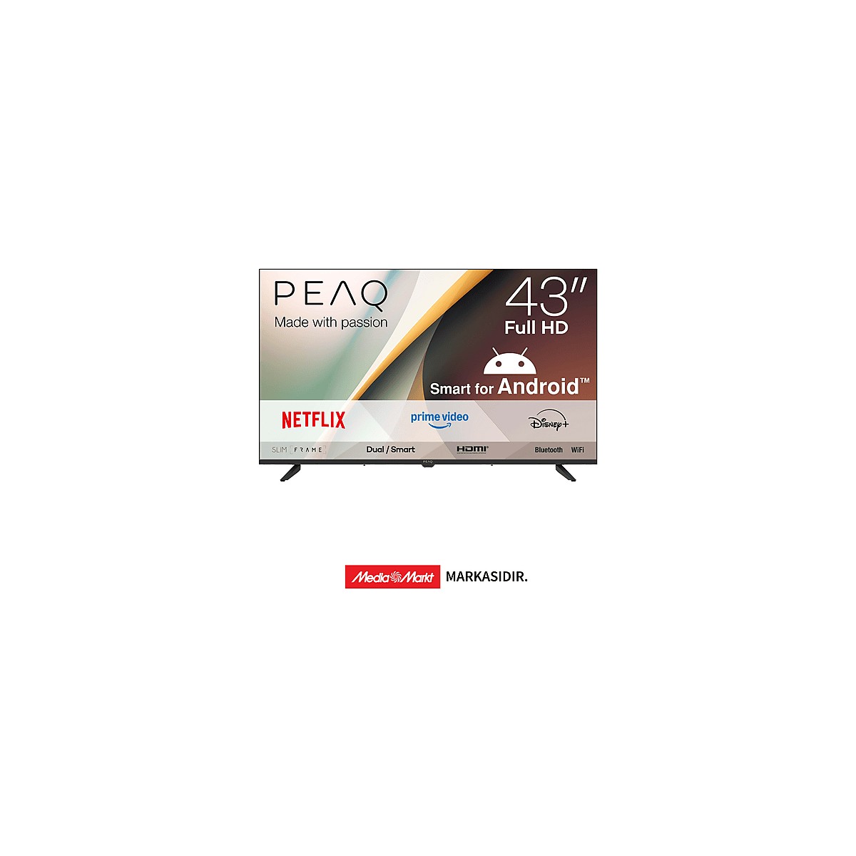 Peaq 43A7000 43'' 108 Ekran Uydu Alıcılı Full HD Android LED TV