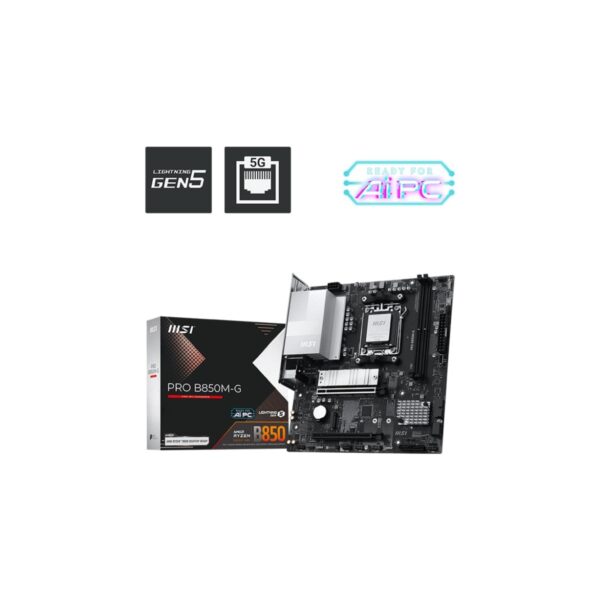 MSI Pro B850M-G AM5 DDR5 8200+(OC)MHz Micro ATX Anakart AMD B850 Chipset ile Yüksek Performans
