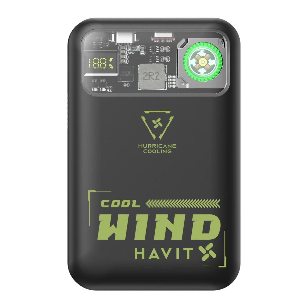 Havit PB5232 10000MAH Manyetik Magsafe Powerbank - 20W Hızlı Şarj Soğutma Fanlı