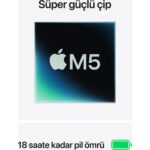 Apple MacBook Air M5 16GB 512GB SSD macOS 13" Taşınabilir Bilgisayar Gece Yarısı MDHE4TU/A - Görsel 4