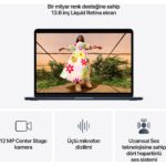 Apple MacBook Air M5 16GB 512GB SSD macOS 13" Taşınabilir Bilgisayar Gece Yarısı MDHE4TU/A - Görsel 5