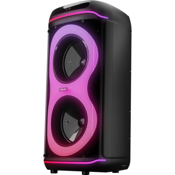 Mikado MD-63BT 60W 1 Adet Kablosuz Mikrofonlu Usb+Tf+Tws+Aux+Bt Destekli Siyah Ses Sistemi