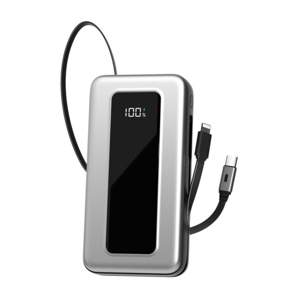 S-Link IP-G20M 20000MAH PD65W Makaralı Gri LCD Taşınabilir Pil Şarj Cihazı Powerbank