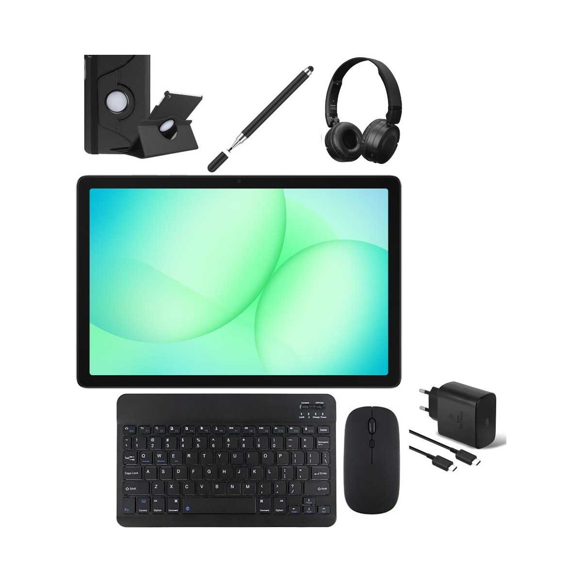 Samsung Galaxy Tab A11+ 6gb 128GB 11" Tablet +Kılıf+Klavye+Mouse+Kalem+Snopy Wireless Kulaklık