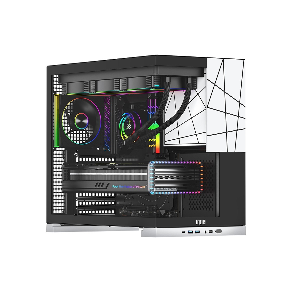 Dragos Modart V.1 Ryzen 5 7500X3D 16GB Ddr5 1tb Nvme 16GB RTX5060TI Oyuncu Oem Paket