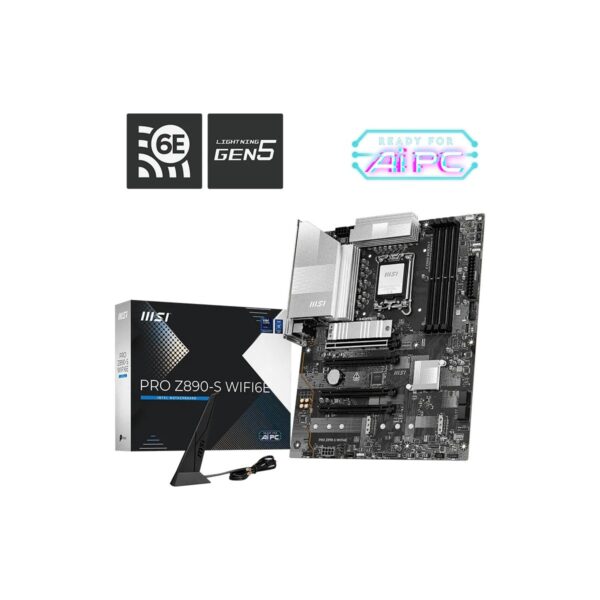 MSI Msı MB Pro Z890-S WIFI6E Soket 1851 Ddr5 8800MHZ(OC) USB 20GBPS 3xm.2 HDMI Dp 2.5g Lan Wıfı 6e Atx
