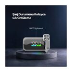 Ttec Recharger Pro Max Tft 20.000MAH Pd 45W Usb-C ve Lightning Dahili Kablolu Taşınabilir Hızlı Şarj Aleti Powerbank - Görsel 4