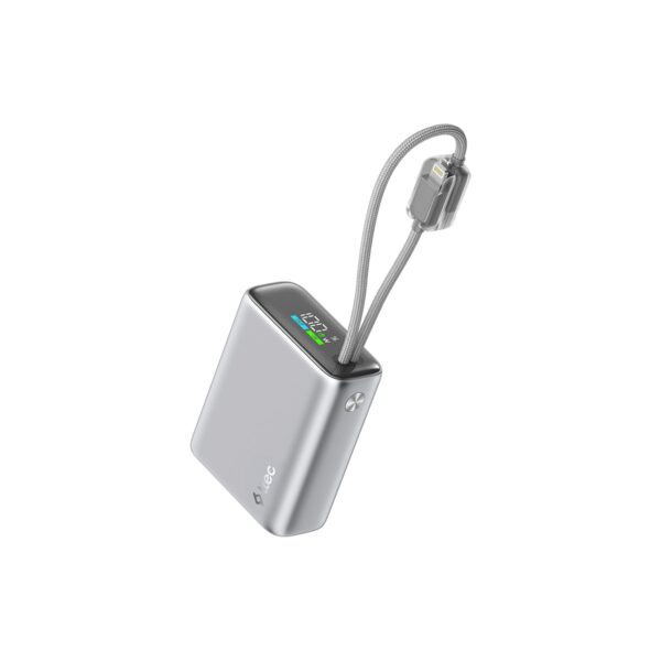 Ttec Recharger Pro Tft 10.000MAH Pd 35W Usb-C ve Lightning Dahili Kablolu Taşınabilir Hızlı Şarj Aleti Powerbank 2BB279G