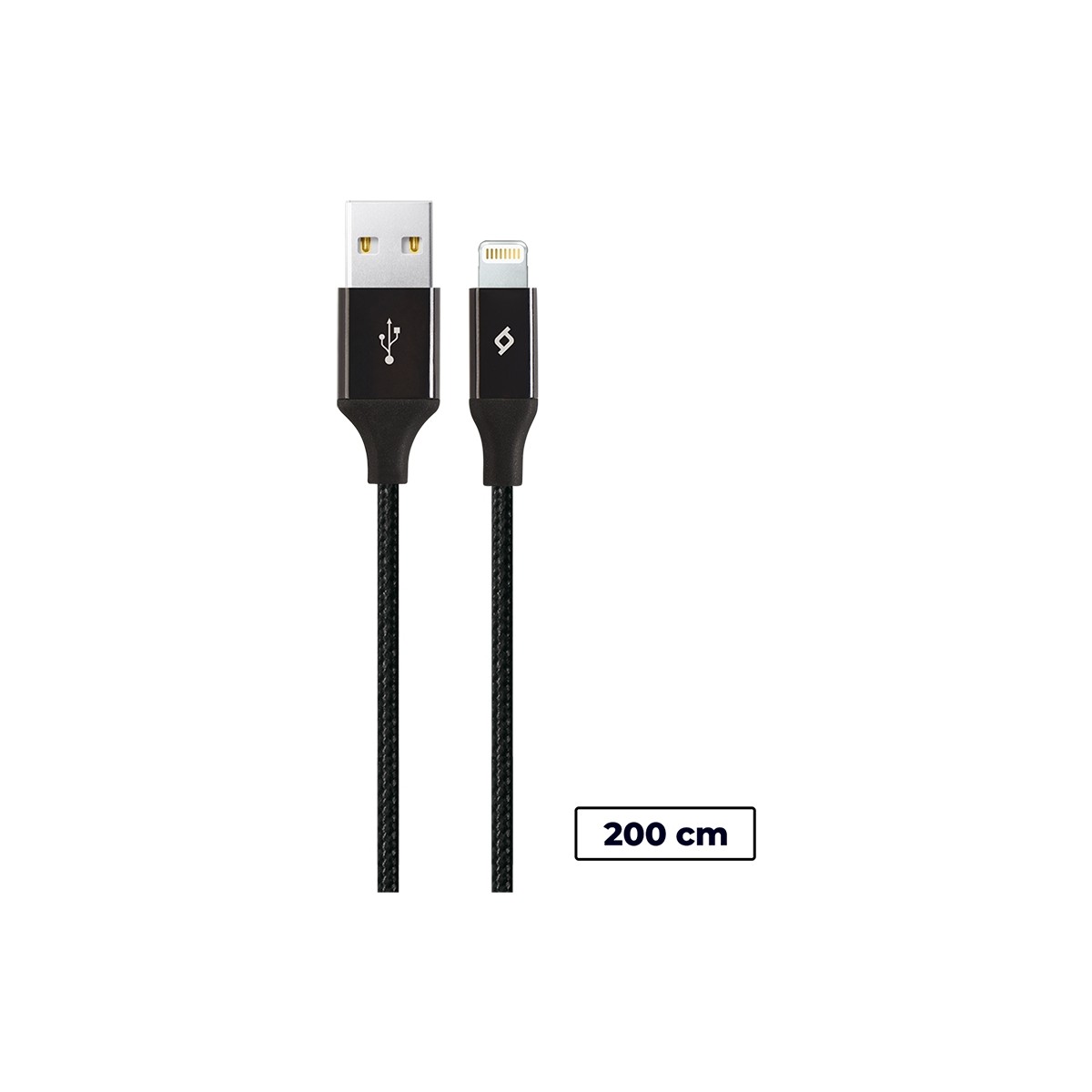 Ttec AlumiCable XL Lightning Kablo 2M 2DK19S Siyah iPhone Uyumlu Data ve Şarj Kablosu