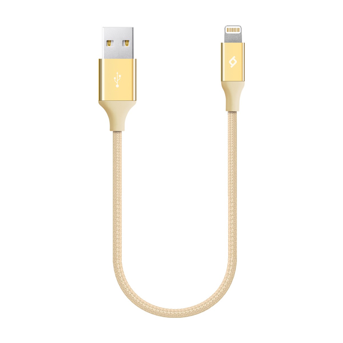 Ttec AlumiCable Mini 30 cm Lightning Şarj Kablo Altın  2DK28A Uyumlu iPhone Veri Aktarımı İçin Dayanıklı