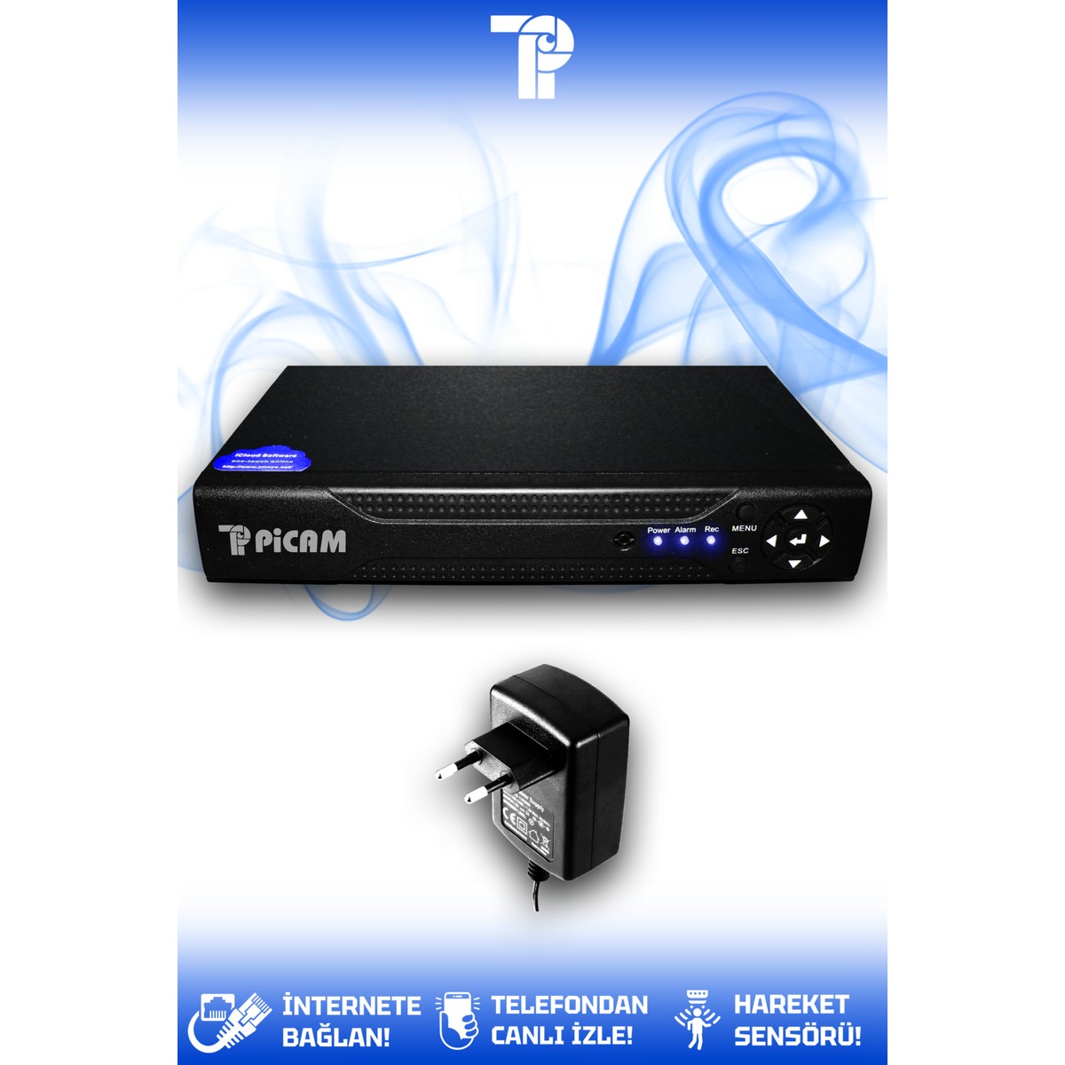 Picam 4 Kanal AHD DVR Xmeye Hibrit Kayıt Cihazı