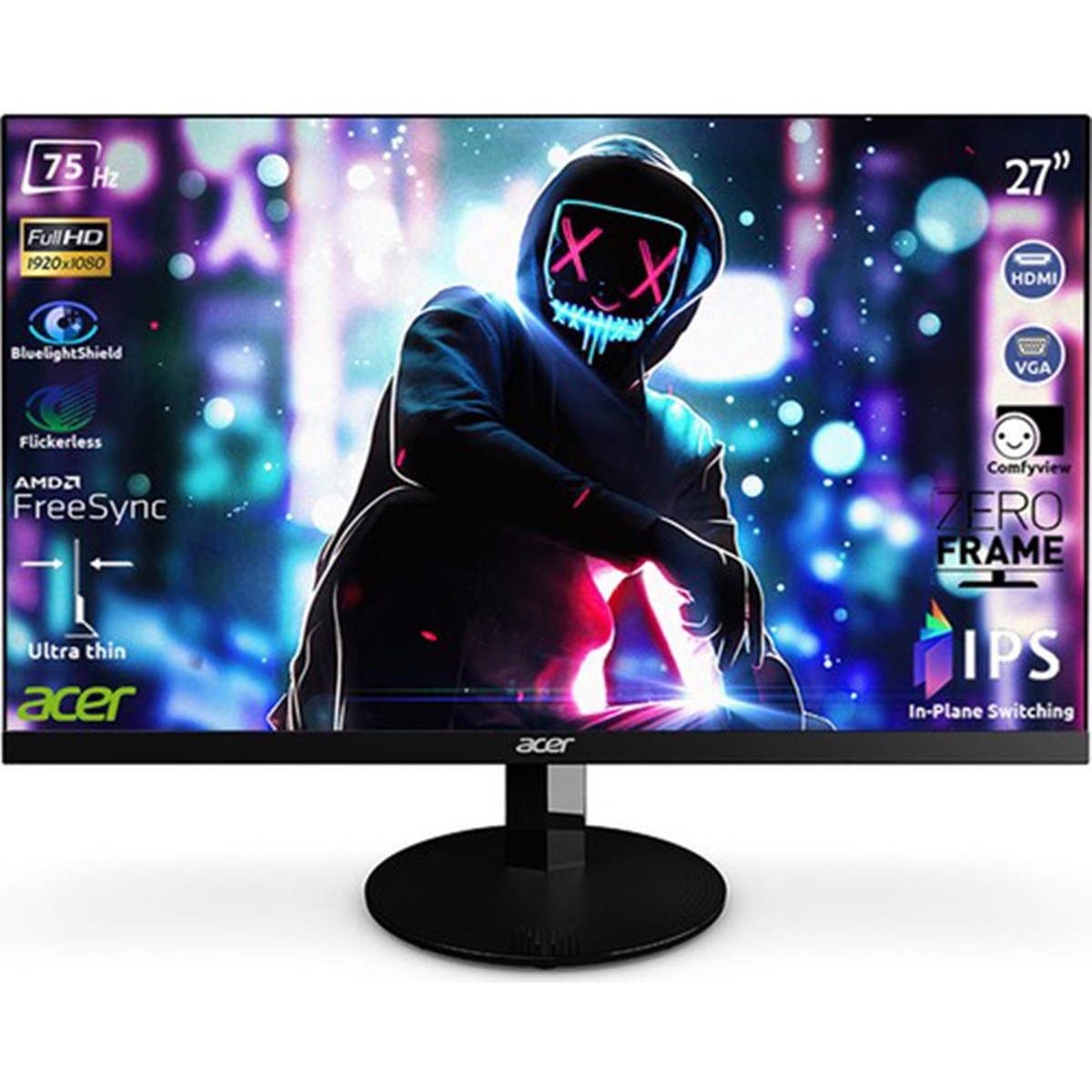Acer SA270Abi 27" 75Hz 4ms (HDMI+Analog) FreeSync Full HD IPS Monitör UM.HS0EE.A01