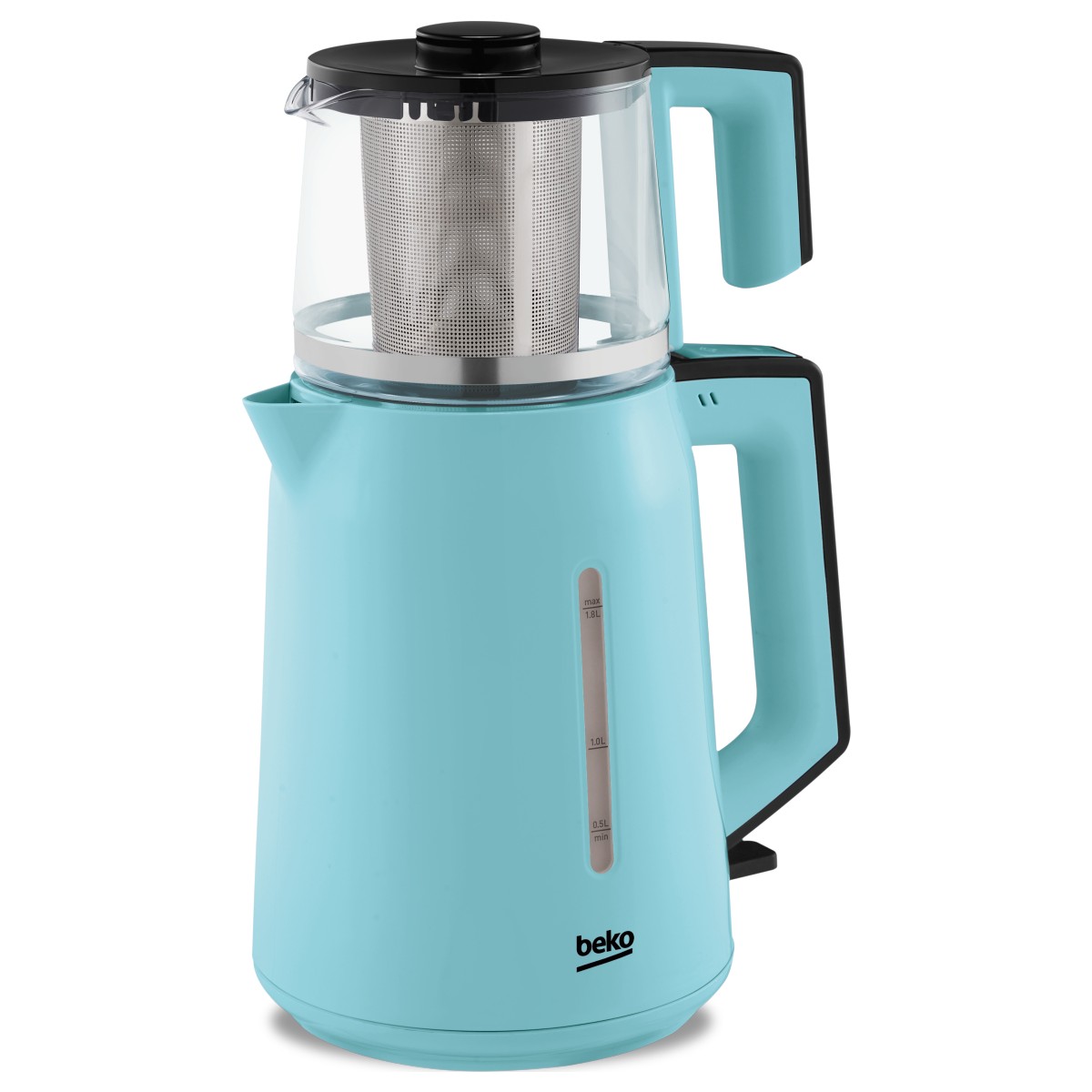 Beko cm 2940 M Mavi Cam Demlikli Çay Makinesi