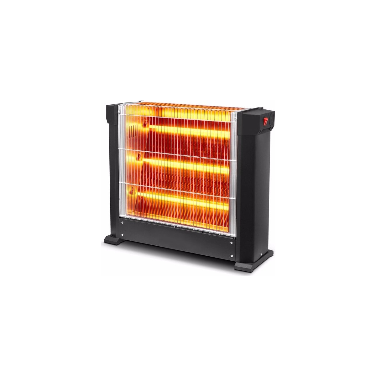 Kumtel 1800W Şömine Tipi Elektrikli Isıtıcı Çift Taraflı Isıtma Özelliği ile Güvenli Kullanım