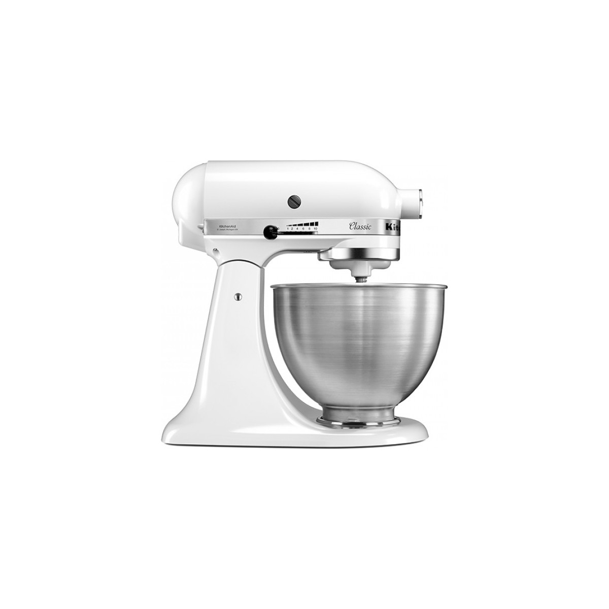 KitchenAid Classic 4,3 L Stand Mikser 275 W Güç ve Beyaz Renk ile Mutfakta Klasik Performans 5K45SS